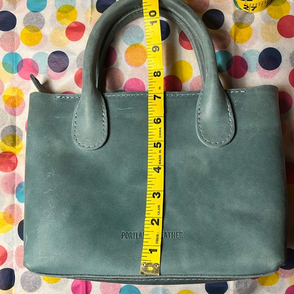 Portland Leather Small Raindrop Crossbody in Aqua - Picture 8 of 8